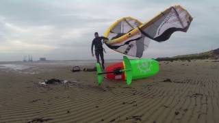 Kite Foil Boarding my first 3 sessions [upl. by Moon]