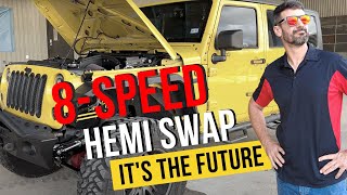 The Future of Jeep Hemi Swaps for JK Wrangler 8speed transmission [upl. by Anialahs]