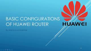 Huawei Basic configuration 01 Configure IP address [upl. by Eldnik]