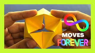 How to make a Paper Moving Flexagon  Easy Origami [upl. by Milinda]