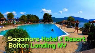 Walking Tour of the Beautiful Sagamore Resort an Hotel in Bolton Landing NY [upl. by Cinimmod]