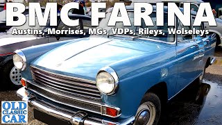 The classic BMC Farinas  cars inc the Austin A60 Cambridge Morris Oxford Wolseley 1660 amp 6110 [upl. by Etoile]