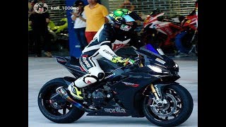 Ultimate Exhaust Sound Aprilia RSV4 Austin Racing Arrow SC Project LeoVince M4 Racefit [upl. by Eimmaj38]