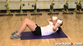 Towel Crunch  Ab Exercise [upl. by Assilaj]