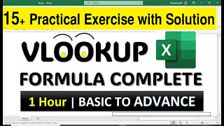 advance vlookup complete guide tutorial  learn vlookup in one hour basic to advance in excel [upl. by Ingemar]