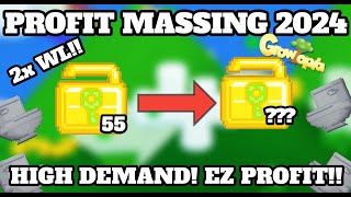 PROFIT MASSING TOILET 2024 EZ PROFIT   GROWTOPIA INDONESIA  GROWTOPIA PROFIT [upl. by Marianna]