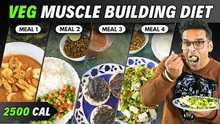 Only 4 Meal Veg Muscle Building Diet  The Best Plan  Yatinder Singh [upl. by Yentihw]