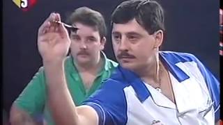 Phil Taylor vs Dennis Priestley 1990 Winmau World Masters Semi Final [upl. by Zennas]