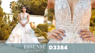 Romantic Winter Lace Wedding Dress  Essense of Australia D3384 [upl. by Shanahan612]