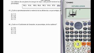 VARIANZA Desviación Estándar y Coeficiente de Variación con CALCULADORA🔢 [upl. by Beniamino835]