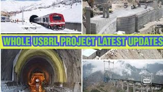 usbrlproject  whole USBRL PROJECT latest updates  trial run done at SUMBER Railway station [upl. by Akenom]