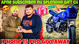 Iphone 15 Pro Gift Kita Subscriber NuHun Splendor Gift Karna0300 Ale [upl. by Ylhsa]