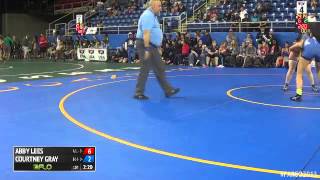 148 Quarterfinal  Courtney Gray Indiana  Ohio vs Abby Lees Washington 1 [upl. by Korrie]