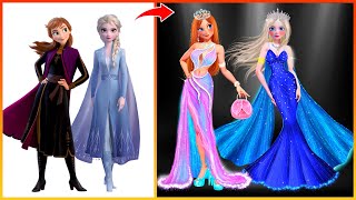 Frozen Elsa Anna Frozen Transformation  Elsa Frozen Disney Glow Up  Fashion Wow [upl. by Lebam]