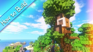 OSHACRA Part46 How to build compact modern tree houseおしゃクラ！ 超コンパクトモダンツリーハウスの作り方 （Minecraft） [upl. by Nylanaj]