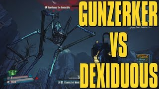 Borderlands 2 Dexiduous The Invincible Raid Boss  Solo Gunzerker Kill [upl. by Tammara]