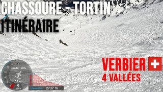 4K Skiing Verbier Chassoure  Tortin Yellow amp OffPiste 4Vallées Switzerland GoPro HERO11 [upl. by Shipley878]