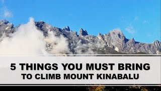 5 THINGS YOU MUST BRING TO MOUNT KINABALU SABAH BORNEO [upl. by Marius]