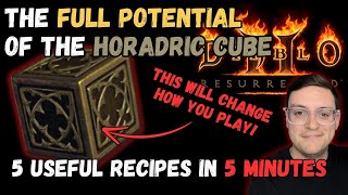 5 Horadric Cube Recipes Everyone Should Be Using DAILY Explained With Use Cases [upl. by Claretta]