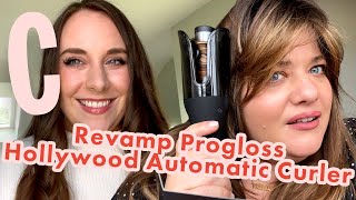 We tested the Revamp Progloss Hollywood Automatic Rotating Hair Curler  Cosmopolitan UK [upl. by Arytahs]