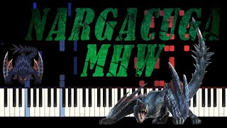 Nargacuga MHW theme  Synthesia [upl. by Eseneg254]