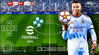 PES 2024 PPSSPP NEW TRANSFER 🥶🥶🥶 [upl. by Yt]