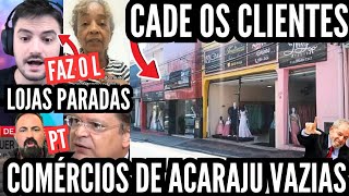 faz o L — COMÉRCIOS DO CENTRO DE ARACAJU SERGIPE ESTÁ SEM MOVIMENTO E LOJAS VAZIAS React [upl. by Iorio]