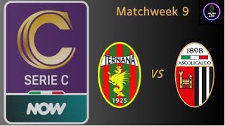 Ternana Calcio Vs Ascoli Calcio 1898  Serie C  LIVE [upl. by Sisto]