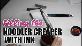 Filling the Noodler Creaper Fountain Pen With Ink [upl. by Ailin]