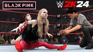 Jisoo Glam Slam Stretch to Rose Blackpink Road To WWE 2K24 [upl. by Rimisac134]