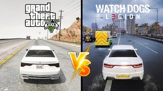 GTA 5 vs Watch Dogs Legion Physics and Graphics Comparison [upl. by Milka]