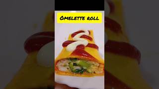 Omelette roll Healthy breakfast shots food trending [upl. by Tacklind]