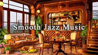 Jazz Relaxing Music to Study Unwind ☕ Smooth Piano Jazz Music at Cozy Coffee Shop Ambience [upl. by Saphra340]