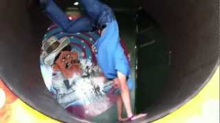 Fun house tube spinning upside down FAIL [upl. by Janerich64]