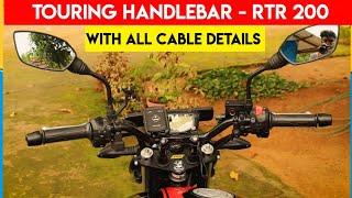 Handle Bar Riser Installation on Apache RTR 200  With all cable details [upl. by Jac]