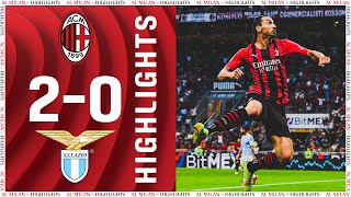 Leão amp Ibrahimović goal  AC Milan 20 Lazio  Highlights Serie A 202122 [upl. by Edelman20]