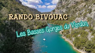 Rando Bivouac  Les Basses Gorges du Verdon en Famille [upl. by Hymen]