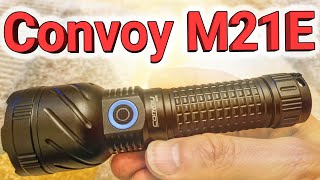 Convoy M21E thrower Type C charging 21700 budget flashlight trail trek [upl. by Aihcela]