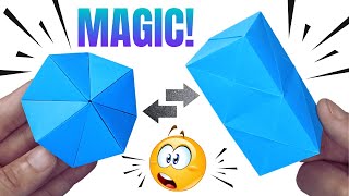 Origami Magic Transforming Flexahedron  Easy StepbyStep Tutorial [upl. by Maisel]