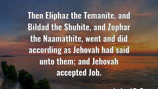 Job 429 Then Eliphaz the Temanite and Bildad the Shuhite [upl. by Ostap680]