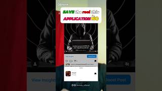 Save the reel this application now shorts [upl. by Semele]