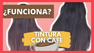 TEÑIR el CABELLO CON CAFE ☕¿FUNCIONA 🤔 [upl. by Auqinahs322]