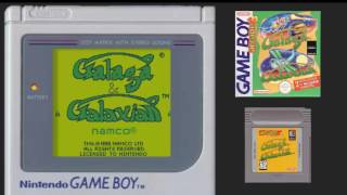 Galaga amp Galaxian GAME BOY gameplay  LECAR GAME [upl. by Nnep]