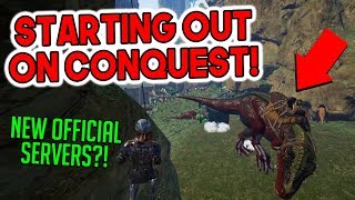 STARTING OFF ON CONQUEST  Conquest Official PvP  ARK [upl. by Senilec]