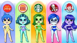 OMG Inside out 2 from nerd to popular extreme makeover  Best DIY Fashion Paper Dolls [upl. by Ydaf]