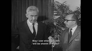 Robert Bresson Jean Guitton 1962 interview after the screening of quotThe Trial of Joan of Arcquot INA [upl. by Ardnaik]