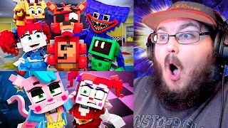 POPPY PLAYTIME vs FNAF 2 POPPY PLAYTIME vs SQUID GAME amp More ZAMination Animation FNAF REACTION [upl. by Macmillan]