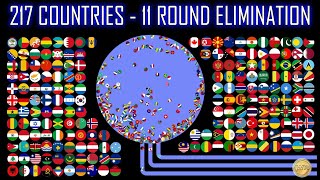 217 Countries  11 Round Ultimate Eliminations  WORLD MARBLE RACE 27 [upl. by Frayne949]