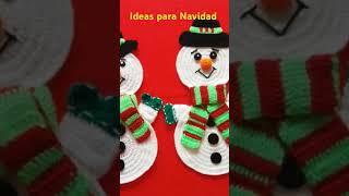 Tejidos Navideños Ideas para tejer crochet tejidoacrochet diycrochet merrrychristmas crochê [upl. by Tomasz581]