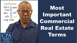 Most Important Commercial Real Estate Terms You Must Know [upl. by Dis387]